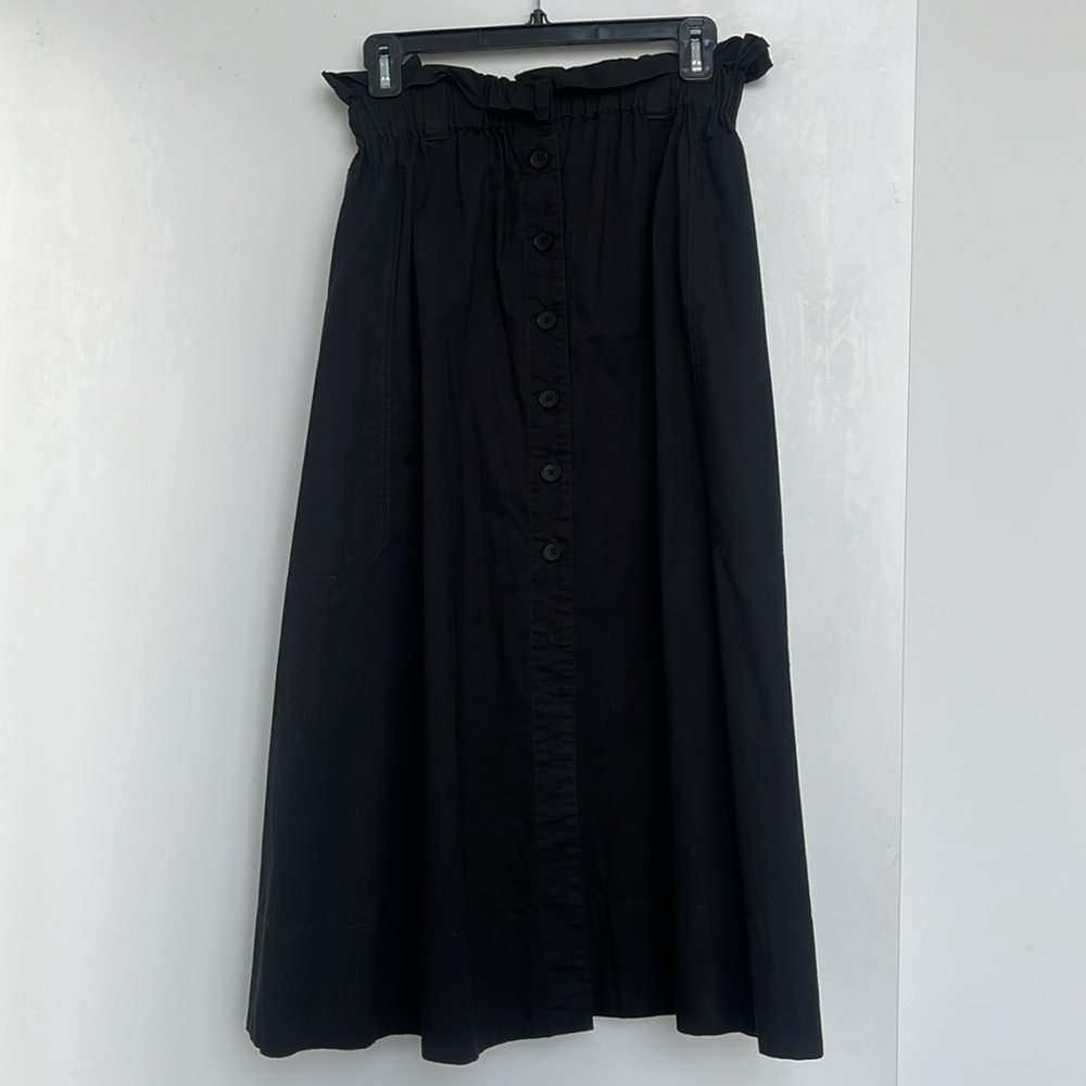 Everlane Easy Button-front Poplin Skirt - Picture 6 of 7